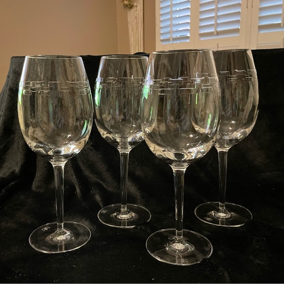 Waterford Crystal Dining Set Of 4waterford John Rocha Geo Oden